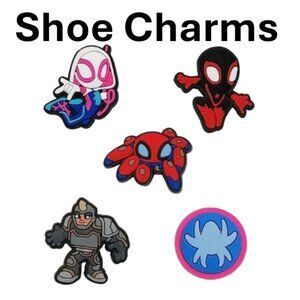 NIB 5 Spidey and His Amazing Friends Shoe Charms for Crocs